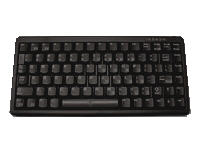 G844100PTMUS Black, 11u-slim, USB, US red, 86 layout CHERRY, G84-4100, NOTEBOOK SIZE KEYBOARD, 86 KEY, BLACK, USB, MINIMUM 42 ORDER QTY, NC/NR G84-4100 Keyboard, Black 11 u-slim, USB, US red. 86 layout, PS2. Mech. switches, tampo printing 11IN ULTRASLIM 86KEY KEYB SPACE REDUCED WITH USB & PS/2 MOQ 10