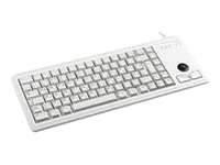 G84-4400PUBUS-0 LT GREY, 15 U-SLIM, USB, W/ TRACKBALL CHERRY G84-4400 KEYB 83KEY USB NOTEBOOK INTEGRATED TRACKBALL LIGHT GREY G84-4400 Keyboard, Lt Grey, 15 u-slim, USB, w/ trackball. US red. 83 layout. Mech. switches, tampo printing.