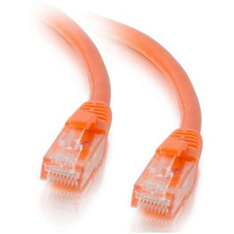 00937 6IN CAT5E SNAGLESS UTP CABLE-ORG