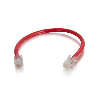 00965 6IN CAT6 NONBOOTED UTP CABLE-RED