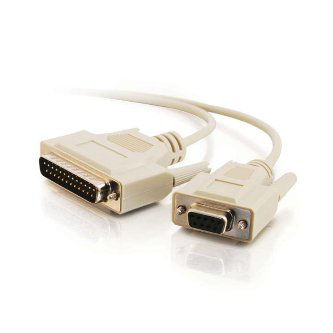 03021 15" DB25M TO DB9F NULL MODEM CABLE BEIGE 15FT DB25M TO DB9F NULL MODEM CBL Null Modem Cable (15 Feet, DB25M to DB9F, Beige) 15FT DB25M TO DB9F M/F NULL MODEM CABLE Cables to Go Data Cables 15" DB25M TO DB9F NULL MODEM CABLE                    BEIGE 15ft DB25M TO DB9F NULL MODEM CBL