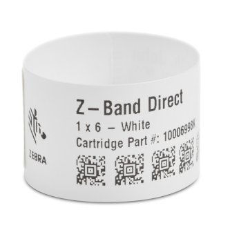 10006998K Z-Band Direct Wristband (HC100 White, Width: 1.00 Inches x Length: 6.00 Inches - 350/Roll and 6/Case) HC100 WB 1 X 6 WHITE 6/CS 350/ROLL 1 X 6 WHITE DT WRISTBANDS QTY6 US# U81442 ZEBRA, INFANT, 1 X 6 WHITE DT WRISTBANDS FOR HC100 PRINTERS, 350 BANDS PER CARTRIDGE, 6 CARTRIDGES PER CARTON, PRICED PER CASE ZEBRA, CONSUMABLES, Z-BAND DIRECT POLYPROPYLENE WRISTBAND CARTRIDGE, DIRECT THERMAL, 1" X 6", 350 WRISTBANDS PER CARTRIDGE, PERFORATED, 6 CARTRIDGES PER CASE, PRICED PER CASE ZEBRA, CONSUMABLES, HC100 Z-BAND DIRECT POLYPROPYLENE WRISTBAND CARTRIDGE, DIRECT THERMAL, 1" X 6", 350 LABELS PER ROLL, PERFORATED, 6 ROLLS PER CASE, PRICED PER CASE ZEBRA, CONSUMABLES, HC100 Z-BAND DIRECT POLYPROPYLENE WRISTBAND CARTRIDGE, DIRECT THERMAL, 1" X 6", PERFORATED, 350 WRISTBANDS PER CARTRIDGE, 6 CARTRIDGES PER CASE, PRICED PER CASE Zebra Wristbands Z-Band Direct Wristband (HC100 White, Width: 1.00 Inches x Length: 6.00 Inches - 350"Roll and 6"Case) HC100, Wristband, Polypropylene, 1x6in (25.4x152.4mm); Direct Thermal, Z-Ban
