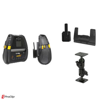 100259 ProClip Printer Mount Kit Battery Access<br />PROCLIP USA, PRINTER MOUNT KIT WITH BATTERY ACCESS, NON-CHARGING QUICK RELEASE DOCK, 45MM RELEASE TAB, 5 IN UNIVERSAL MOUNT - ZEBRA QLN 420, ZQ630<br />NC/NR PROCLIP PRINTER MOUNT KIT BATTERY<br />PROCLIP USA, NCNR, PRINTER MOUNT KIT WITH BATTERY ACCESS, NON-CHARGING QUICK RELEASE DOCK, 45MM RELEASE TAB, 5 IN UNIVERSAL MOUNT - ZEBRA QLN 420, ZQ630