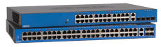 1200590E1 NetVanta 1224STR (DC, 24-Port Layer 2 Switch) 24 Port Layer 2 Ethernet Switch with Integral Router.   24 - 48 VDC Compliant w/ NEBS level 1. Combines the functionality of the NetVanta 1224ST and the NetVanta 3205.  Includes 24 - 10/100Base-T access ports, one Combo 1000Base-T/SFP Gigabit Uplink  and a single network interface module slot.  Switching features include 802.1Q VLANs, 802.1p/DiffServ QoS, 802.1w Rapid STP, 802.3ad Link Aggregation, Auto MDI/MDI-X. Routing  features include OSPF, RIP, BGP, Frame Relay and PPP WAN Protocols, Stateful Inspection Firewall, optional Modular Dial Backup and VPN. System level features include CLI, HTTP GUI, SSH, SSL, RADIUS.  19" Rack  mount 1U housing.  Supported SFP modules include 1000Base-SX (1200480E1) and 1000Base-LX (1200481E1). Can use any NetVanta 3000 Network Interface Modules (120086xLx), however NEBS compliance is maintaine