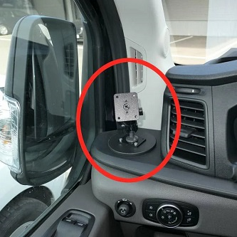 213566 PROCLIP USA, EXTRA-STRENGTH - LEFT MOUNT<br />PROCLIP LEFT MOUNT - Ford Transit 2020 -