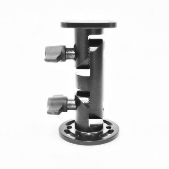 215837 PROCLIP USA, HEAVY-DUTY PEDESTAL MOUNT - 4 INCH WITH SQUARE TOP PLATE PEDESTAL MOUNT HD 4 INCH (Rnd Base, Sq Base, Wing Nuts) "This aluminum 4 inch Pedestal Mount has teeth within the interlocking joints providing a very strong connection that can withstand a lot of weight. It provides a mounting platform that can be used on a variety of  vehicles and fixed locations and can be used to mount a wide variety of  products such as tablets, mobile computers, printers, and mobile phones. The pedestal mounts come in 2 inch, 4 inch, 6 inch, 8 inch, and 10 inch heights with and Round and square AMPS base and top. " "This aluminum 4 inch Pedestal Mount has teeth within the interlocking joints providing a very strong connection that can withstand a lot of weight. It provides a mounting platform that can be used on a variety of vehicles and fixed locations and can be used to mount a wide variety of products such as tablets, mobile computers, printers, and mobile phones. The pedestal mounts come in 2 inch, 4 inch, 6 inch,