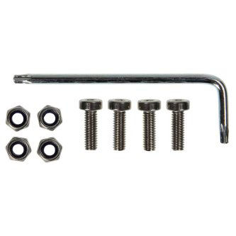 216591 PROCLIP USA, M4 X 12MM HEX CAP SCREWS WITH NYLOC N PEDESTAL PARTS - Screw set for mounting holder (Silver). 4 screws + nuts and 1 torx key included. PEDESTAL PARTS - Screw set for mounting holder (Silver). 4 screws + nuts  and 1 torx key included.<br />4 - M4x12mm Screws, Locknuts, 1 x Wrench<br />PROCLIP USA, M4 X 12MM HEX CAP SCREWS WITH NYLOC NUTS (4 PK), ZINC<br />PROCLIP USA, NCNR, M4 X 12MM HEX CAP SCREWS WITH NYLOC NUTS (4 PK), ZINC
