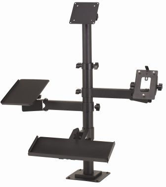 2257612104 Vesa Flex Pole (Pole Only, Up to 30 Inch High) - Color: Black MMF,MOUNTING HARDWARE,VESA TELESCOPING TOP POLE ONLY, UP TO 30"H, 75/100MM MOUNT PLATE   VESA FLEX POLE (ONLY) UP TO 30"HIGH BLAC MMF Poles VESA FLEX POLE (ONLY) UP TO 30"HIGH BLACK