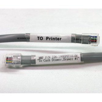 226199IBMA1000 IBM Cable (for MMF Cash Drawers)  IBM CABLE FOR MMF CASH DRAWERS MMF Cables MMF POS Cables, SYSTEM DRIVEN, IBM, 6ft RJ12, Drawer 1