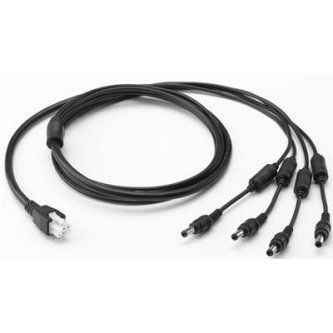 25-85992-01R Power Cable (4-Way) for Power Cradles CABLE PWR/4 WAY CRD4000-1000UR MOTOROLA, MC95XX 4-WAY DC CABLE CONNECTS UP TO 4 FOUR SLOT BATTERY CHARGERS TO A SINGLE POWER SUPPLY (50-14000-241R) ZEBRA ENTERPRISE, MC95XX 4-WAY DC CABLE CONNECTS UP TO 4 FOUR SLOT BATTERY CHARGERS TO A SINGLE POWER SUPPLY (50-14000-241R)   CBL POWER 4 WAY CABLE: POWER,4 WAY FOR POWER CRADLES. ZEBRA EVM, MC95XX 4-WAY DC CABLE CONNECTS UP TO 4 FOUR SLOT BATTERY CHARGERS TO A SINGLE POWER SUPPLY (50-14000-241R) CABLE PWR/4 WAY CRD4000-1000UR $5K MIN CABLE PWR/4 WAY CRD4000-1000UR ___________________________________ POWER CABL 4X CRD4000-1000UR OR SAC4000-4000CR TO 1X PWRS14000241R Cable, 4-way DC cable. For running four CRD4000-1000UR cradles or four SAC4000-4000CR battery chargers off a single PWRS-14000-241R power supply not compatible with Level VI Power Supply.<br />4-WAY DC POWER CABLE<br />ZEBRA EVM, MC95XX 4-WAY DC CABLE CONNECTS UP TO 4 FOUR SLOT BATTERY CHARGERS TO A SINGLE POWER SUPPLY (50-14000-241R), DISCONTINUED