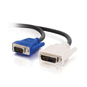 26955 3m DVI A MALE TO HD15 MALE VIDEO CBL 3M DVI-A TO HD15 VGA M/M 2AWG VIDEO CABLE 3m DVI A MALE TO HD15 MALE VID EO CBL Cable (3 Meters, DVI A Male to HD15 Male Video Cable) Cables to Go Data Cables