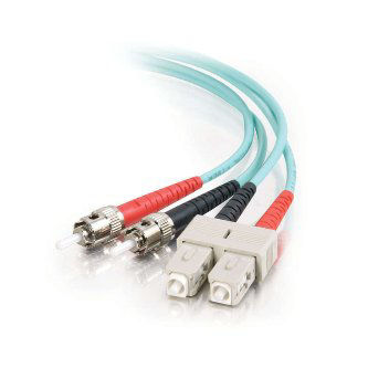 36111 1m SC-ST Aqua OM3 Fiber cable Cable (1 Meter, SC-ST Aqua OM3 Fiber Cable) Cables to Go Data Cables 1M SC-ST 10G OM3 DPX MM FIBER AQUA 1M FIBER MMF SC-ST DUPLEX 10G OM3 AQUA 1M SC-ST 10G OM3 DPX MM FIBER-AQUA