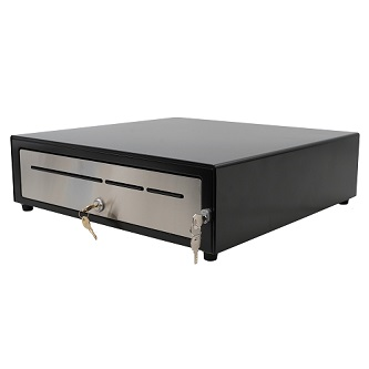 37952000 STAR MICRONICS, CASH DRAWER, CD5-1918BKSS55-DU-S3, MAX CASH DRAWER, BLACK, 19WX18D, DUAL USB OR PRINTER DRIVEN, STAINLESS DRAWER FRONT, 5BILL-5COIN + BILL AND COIN STORAGE, TRIPLE MEDIA SLOTS, CD1 AND