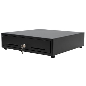 37952060 STAR MICRONICS, CASH DRAWER, CD5-1617BK58-DU-S2, MAX CASH DRAWER, BLACK, 16WX17D, DUAL USB OR PRINTER DRIVEN, 5BILL-8COIN, DUAL MEDIA SLOTS, CD1 AND USB CABLES INCLUDED