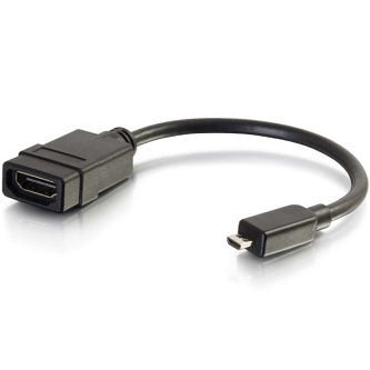 41357 MICRO HDMI M to HDMI F DONGLE<br />MICRO HDMI M TO HDMI F DONGLE