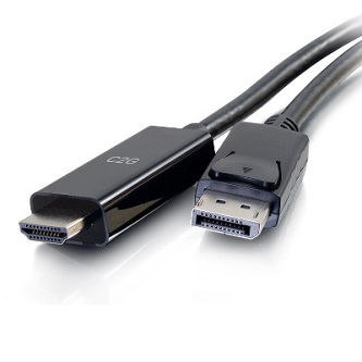 50194 6ft DisplayPort to HDMI Cable 4K Black<br />6FT DISPLAYPORT TO HDMI CABLE 4K DISPLAYPORT