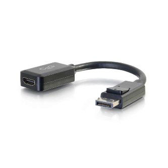 54322 8in DisplayPort Male to HDMI F emale Adapter Converter, Bl 8IN BLK DISPLAYPORT M/ HDMI F 8 Inch Display Port Male to HDMI Female Adapter Converter, Bl Cables to Go Data Cables 8in DisplayPort Male to HDMI Female Adap 8in DisplayPort Male to HDMI Female Adapter Converter, Bl 8in C2G DisplayPort M to HDMI F BLK