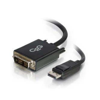 54328 3ft C2G DisplayPort M to DVI M BLK 3FT BLK DISPLAYPORT M/ DVI M Cable (3 Foot, C2G Display Port M to DVI M Black) Cables to Go Data Cables 3ft C2G DisplayPort M to DVI MBLK