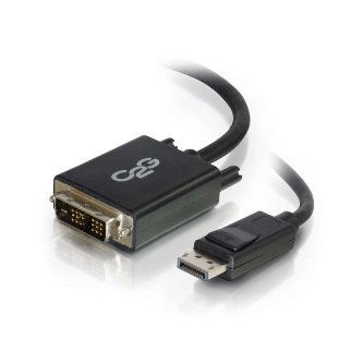 54330 10ft C2G DisplayPort M to DVI M BLK 10FT BLK DISPLAYPORT M/ DVI M Cable (10 Foot, C2G Display Port M to DVI M Black) Cables to Go Data Cables 10ft C2G DisplayPort M to DVIM BLK