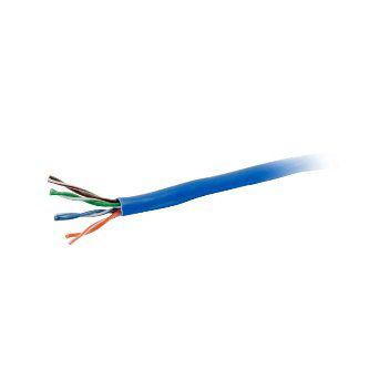 56006 500ft CAT5E SOLID PVC CMR CBL BLUE 500FT CAT5E BLUE SOLID PVC CBL CMR RATED Cable (500 Foot, CAT5E Solid PVC CMR Cable, Blue) Cables to Go Data Cables 500ft CAT5E SOLID PVC CMR CBLBLUE