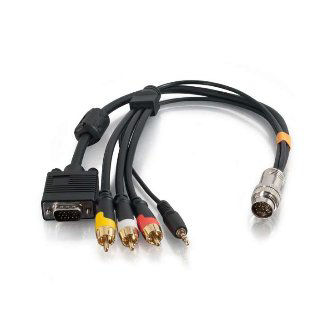 60018 RR HD15+3.5+3RCA FLYING LEAD 1 .5FT 1.5FT RAPIDRUN HD15+3.5MM+3XRCA +STEREO AUDIO FLYING LEAD BLACK Cable (1.5 Feet, RR HD15+3.5+3RCA Flying Lead) Cables to Go Data Cables RR HD15+3.5+3RCA FLYING LEAD 1.5FT
