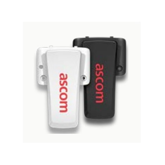 660518 Standard clip d63 Ascom White
