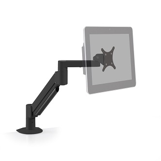 7000-600-FM-104 HAT DESIGN WORKS, 7000-FM ARTICULATING MONITOR ARM WITH FLEX MOUNT. SUPPORTS 7-17 LBS. HEIGHT ADJUST 16", EXTENSION 24". VERSATILE FLEXMOUNT W/6 MOUNTING OPTIONS INCLUDING WALL & CLAMP. 75/100MM VESA.<br />7000-600-FM Articulating Arm w/Flexmount