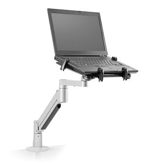 7000-T-500HY-124 Laptop Arm with Clamp Mount, SILVER<br />HAT DESIGN WORKS, 7000 ARM & 5501 LAPTOP HOLDER WITH FLEXMOUNT, SUPPORTS 1-14LBS, SILVER<br />HAT DESIGN WORKS, 7000 ARM & 5501 LAPTOP HOLDER WITH TOP DOWN MOUNT FOR CLAMP AND GROMMET. SUPPORTS 1-14LBS, SILVER .
