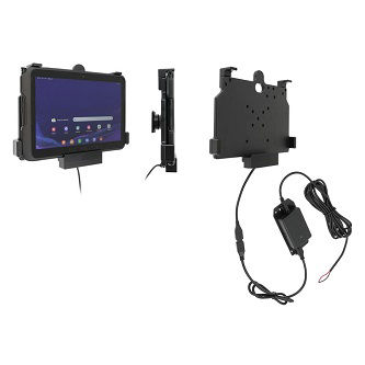 713328 PROCLIP USA, NCNR, CHARGING HOLDER WITH TILT-SWIVEL AND HARD-WIRED POWER SUPPLY SAMSUNG GALAXY TAB ACTIVE4 PRO<br />Charge Holder Fixed-PWR Tab Active4 Pro