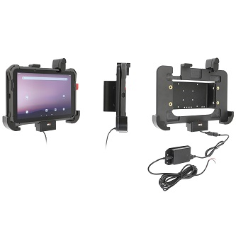 713402 PROCLIP USA, CHARGING CRADLE WITH TILT SWIVEL, SPRING LOCK, AND HARD WIRE POWER SUPPLY FOR HONEYWELL EDA10A (WITH PROTECTIVE BOOT AND HAND STRAP)<br />Charging Cradle with Tilt Swivel, Spring