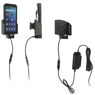 713430 PROCLIP USA, POGO PIN CHARGING CRADLE WITH TILT-SWIVEL AND HARD-WIRED POWER SUPPLY FOR DATALOGIC MEMOR 12-17 WITH PROTECTIVE BOOT<br />ProClip Pogo Pin Charging Cradle with T