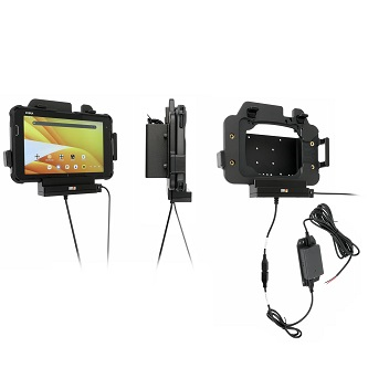 713454 PROCLIP USA, POGO PIN CHARGING CRADLE WITH USB-A HOST PORT AND HARD-WIRED POWER SUPPLY FOR ZEBRA ET401,  ET40/ET45 8"" WITH RUGGED BOOT (SUPPORTS EXPANSION BACK)<br />ProClip Pogo Pin Charging Cradle with US