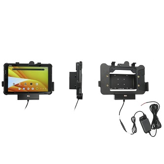 713465 Charging Cradle with Tilt Swivel, Spring<br />PROCLIP USA, PROCLIP POGO PIN CHARGING CRADLE WITH HARD-WIRED POWER SUPPLY FOR ZEBRA ET401, ET40/ET45 10"" WITH RUGGED BOOT (SUPPORTS EXPANSION BACK)