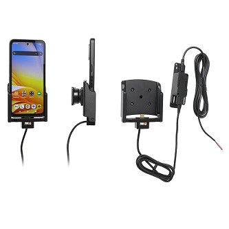 727411 PROCLIP USA, USB-C CHARGING CRADLE WITH TILT SWIVEL 4 FT. (120CM) USB-C CABLE AND DUAL USB HARD-WIRED POWER SUPPLY FOR ZEBRA EM45<br />USB-C Charging Cradle Zebra EM45