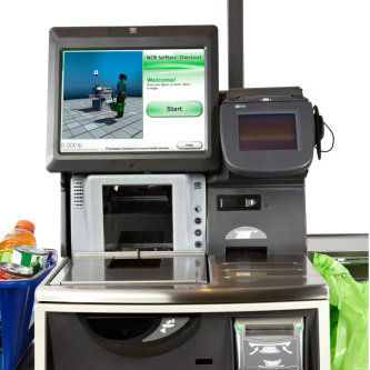 7350MC2604 SelfServ Checkout (1 Bag -  Recycler) NCR SSCO 2 Bag Note Recycle Left