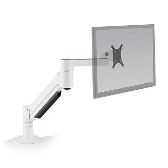 7500-1000-248 7500 Deluxe Mntr Arm Sngl WHT sup8-27lbs<br />HAT DESIGN WORKS, ARM MOUNTS: FULL MOTION 7500 DELUXE MONITOR ARM. INCLUDES UNIVERSAL FLEXMOUNT, & VESA ADAPTERS. 1000 SUPPORTS 8-27LBS (INSTALLS ON WALL OR COUNTER) WHITE