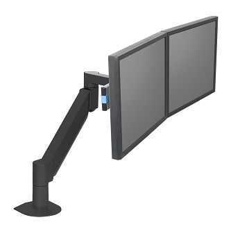 7500-WING-1500-104 7500 Dlx MntrArm DU BLK 2.5-18.7lbs/mntr<br />HAT DESIGN WORKS, 7500 SERIES FLAT PANEL ARTICULATING ARM WITH SWITCH ADAPTER-SUPPORTS 2.5-18.7 POUNDS PER MONITOR