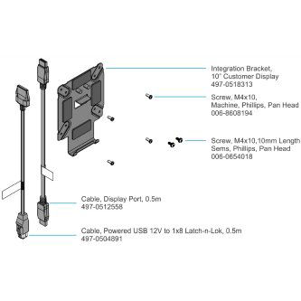 7702-K470 Mount bracket for integration of 10" display to NCR XR7/XR5 stand, display not included NCR, KIT 10" DISPLAY INTEGRATION BRACKET MOUNT FOR NCR, COUNTERPOINT, KIT, 10" DISPLAY INTEGRATION BR NCR, KIT, 10" DISPLAY INTEGRATION BRACKET MOUNT FO KIT - 10" Display Integration Bracket (mount X-Series or XL Display)<br />10" DSPLY BRACKET FOR XR7/5 BASE<br />NCR, KIT, 10" DISPLAY INTEGRATION BRACKET MOUNT FOR X SERIES OR XL DISPLAY