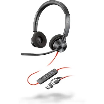 8X220AA Poly BW 3320 Stereo -M USB-C HS +USB-C/A<br />POLY BW 3320 STEREO -M USB-C HS +USB-C/A MULTI 10