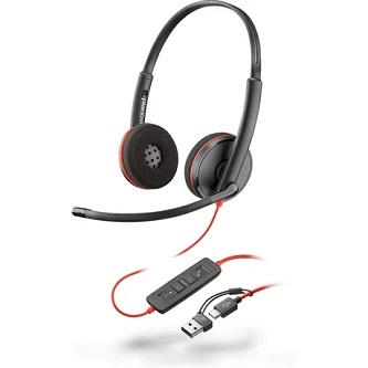 8X228AA Poly BW 3220 Stereo USB-C HS +USB-C/A<br />POLY BW 3220 STEREO USB-C HS +USB-C/A MULTI 12