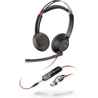 8X231AA Poly BW 5220 USB-C HS +3.5mmP +USB-C/A<br />POLY BW 5220 USB-C HS +3.5MMP +USB-C/A MULTI 12