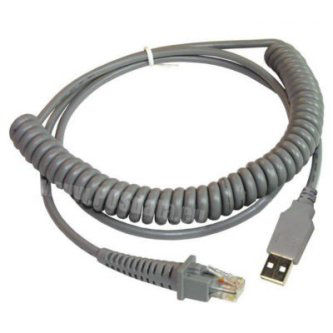 90A051922 Cable (9 Feet, CAB-412, SH3314, USB Type A, OPT-Power, Coiled) DLS CBL CAB-412 9.8ft STR USB FOR D120/D220/D130 CABLE, USB, TYPE A, OPTIONAL POT   CBL 412 COILED USB TYPE A OPTPWR Datalogic Cables and Adapters DATALOGIC ADC, CAB-412 SH3314, COILED 9.8" USB CABLE, OPTIONAL POWER, FOR USE WITH D120 AND D220 GRYPHON, D130 HERON, AND CATCHER MODELS, SK 9.5  COILED USB  TYPE A OPT-PWR CAB-412 SH3314 Cable, USB, Type A, Optional POT or though external power supply, Coiled, CAB-412, 9 ft.<br />*C* CBL 412 COILED USB TYPE A OPTPWR<br />*C* CBL 412 COILED USB TYPE A OPTPWR 3M