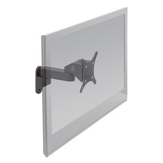9110-HD-4-104 WlMnt & ExtenArm w/HDTilter PosDsp 7.8in<br />HAT DESIGN WORKS, ARTICULATING MOUNTS: TOUCHSCREEN WALL MOUNT WITH HD 75/100 VESA TILTER & 4" EXTENSION (SINGLE STUD WALL INSTALL)