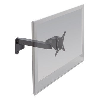 9110-HD-8-5-104 WlMnt & ExtenArm w/HDTilter PosDsp11.4in<br />HAT DESIGN WORKS, ARTICULATING MOUNTS: TOUCHSCREEN WALL MOUNT WITH HD 75/100 VESA TILTER & 8.5" EXTENSION (SINGLE STUD WALL INSTALL)
