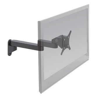 9110-HD-8-5-4-104 Articl Wall Mnt w/HD Tilter extn 14.9in<br />HAT DESIGN WORKS, ARTICULATING MOUNTS: TOUCHSCREEN WALL MOUNT WITH HD 75/100 VESA TILTER & 8.5" + 4" EXTENSIONS (SINGLE STUD WALL INSTALL)