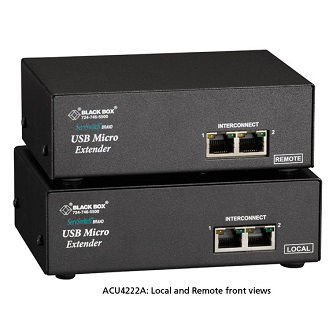 ACU4222A KVM EXT DL VGA USB HID RS232 AUD CATX DA