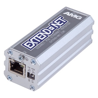 AMG140-1GR Industrial 1 Ch PoE Ethernet Repeater