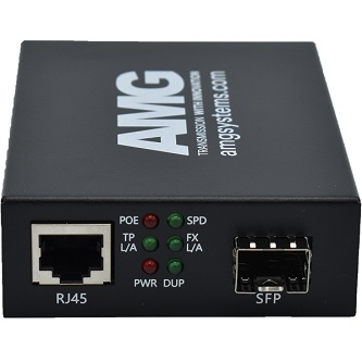 AMG210M-1FAT-1SM1B-P30 CommlPoEMediaConvrt MM1Fibre1550nm2Km LC