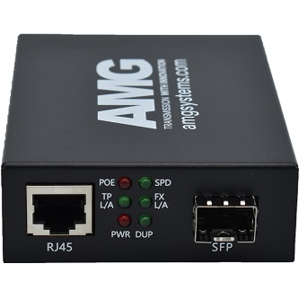 AMG210M-1FAT-1SS1A-P30 CommlPoEMediaConvrt SM1Fibre1310nm20KmLC