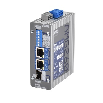 AMG260-2GBT-1S-P180 2+1 Ind Multirate PoE Media Converter